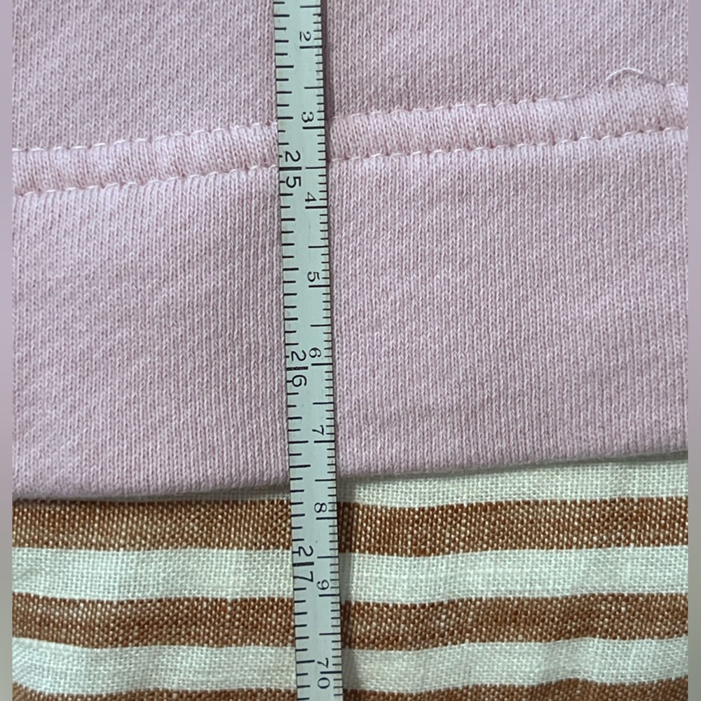 Free People Oversized Pink and Orange Colorblock Pullover - Picture 8 of 10